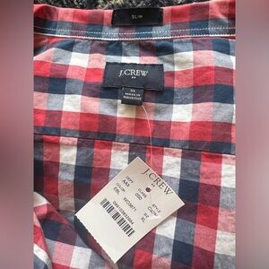 J. Crew Plaid Button Down Shirt NWT SZ XL